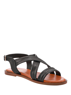Jones Bootmaker Hali Leather Strappy Sandals - view 2, Black