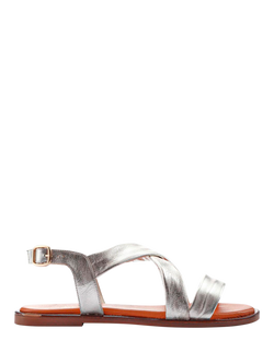 Jones Bootmaker Hali Leather Strappy Sandals, Silver