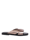 Jones Bootmaker Hazelle Leather Flat Mule Sandals, Pewter