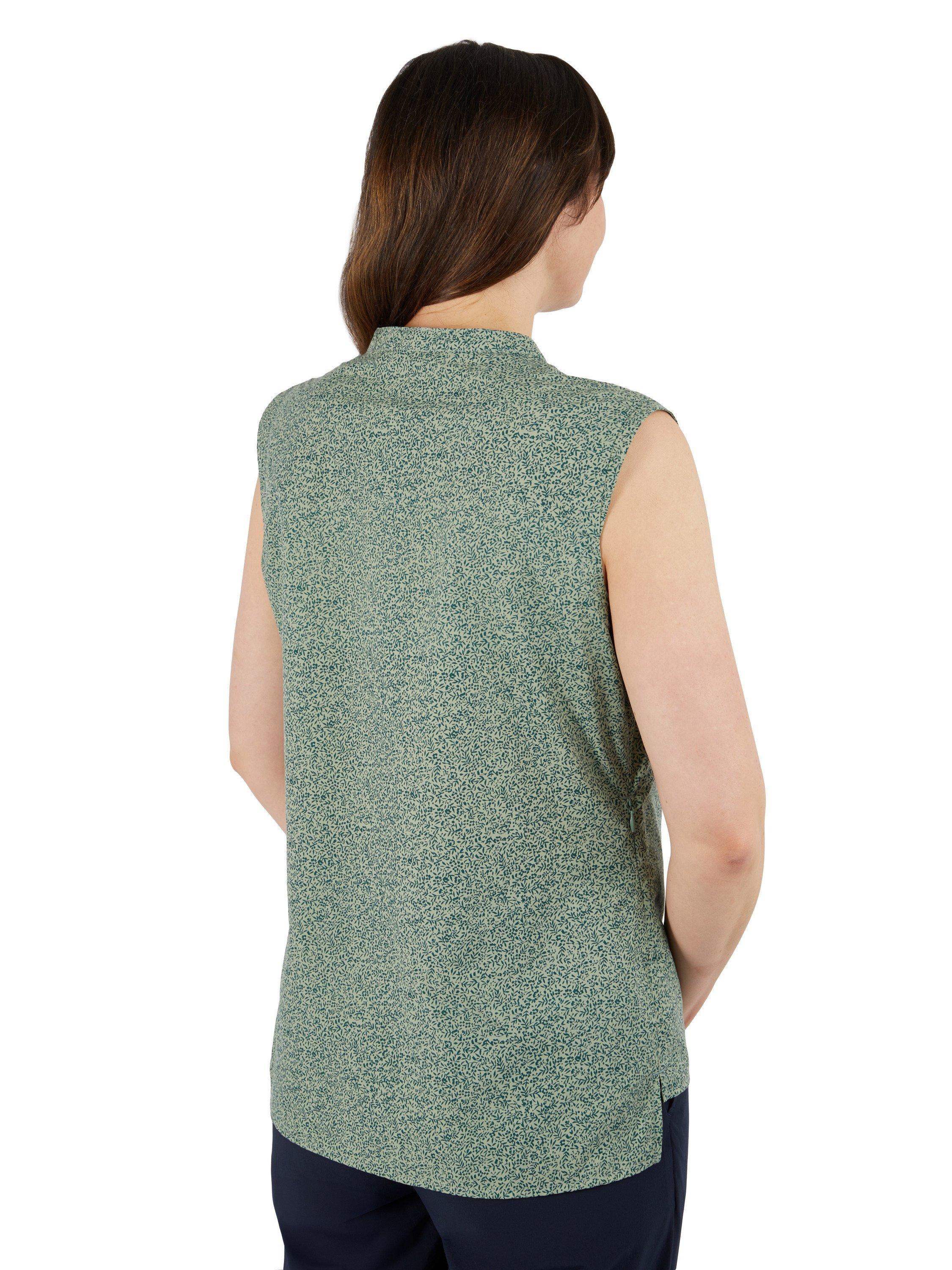 Product image 2 of 6, which shows Rohan Women's Marina Sleeveless Top, Pacific Green Print, 10