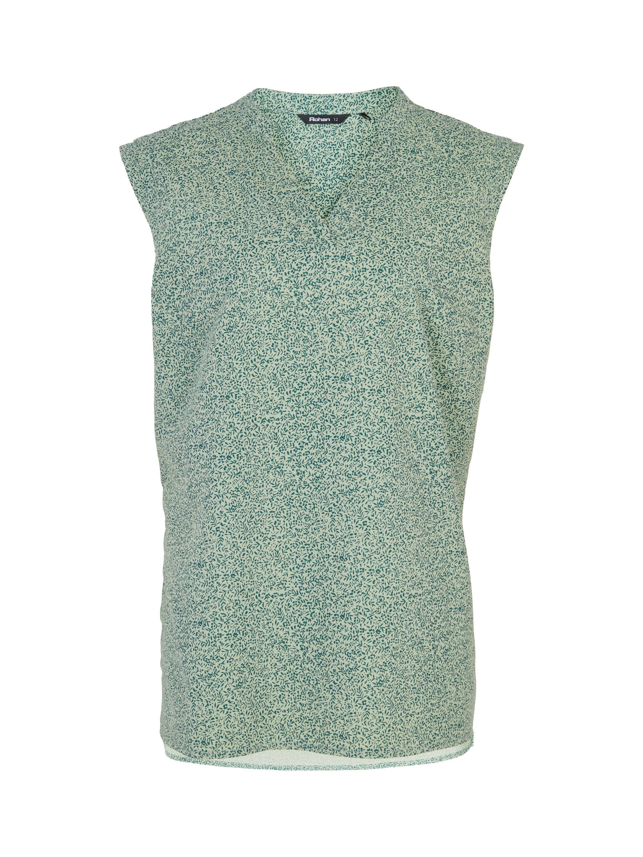 Product image 3 of 6, which shows Rohan Women's Marina Sleeveless Top, Pacific Green Print, 10