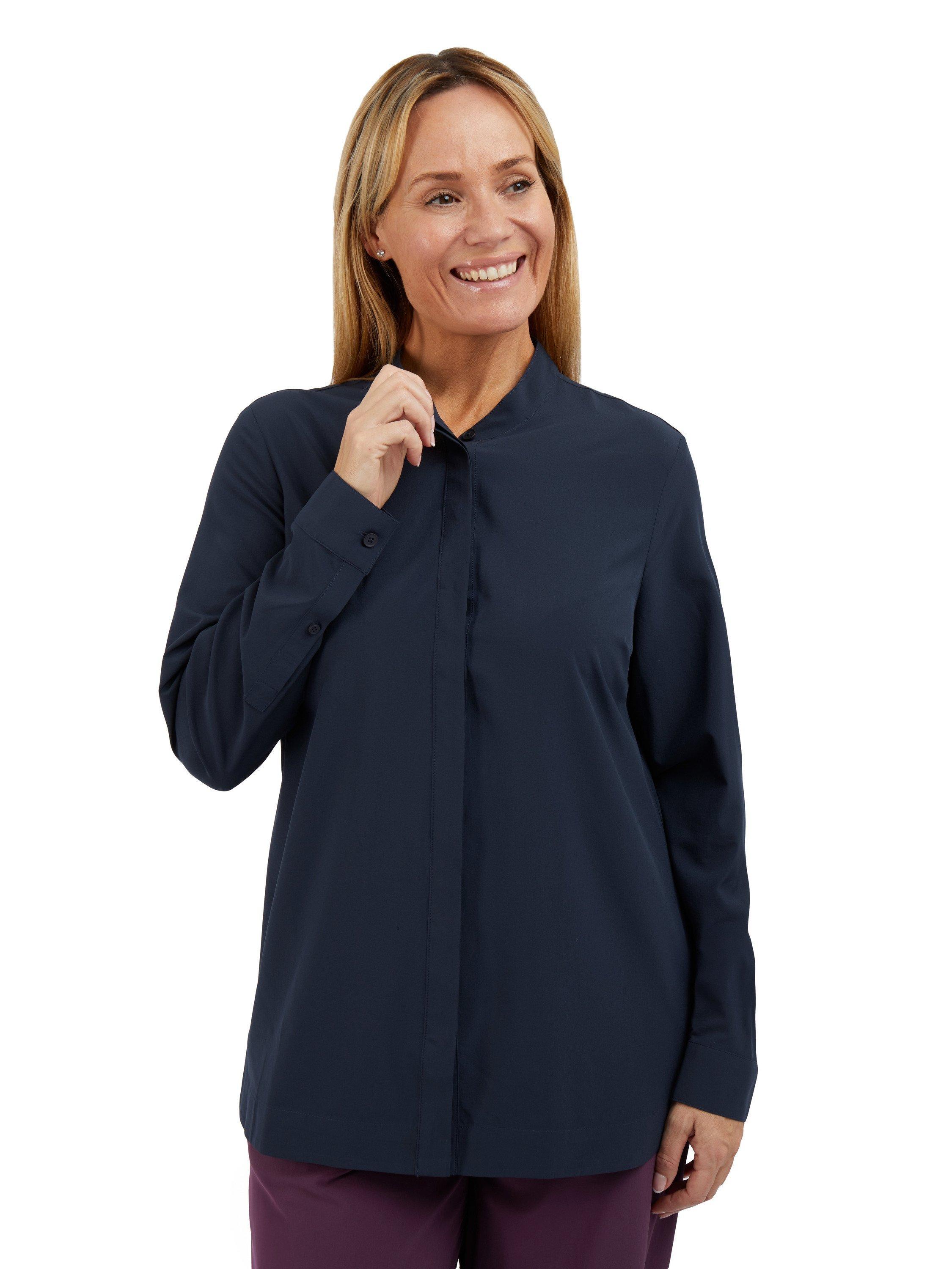 Rohan Women's Voyager Long Sleeve Shirt, True Navy