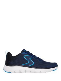 Skechers Flex Advantage 5.0 Spreelo Lace Up Trainers, Navy/Multi, Navy/Multi