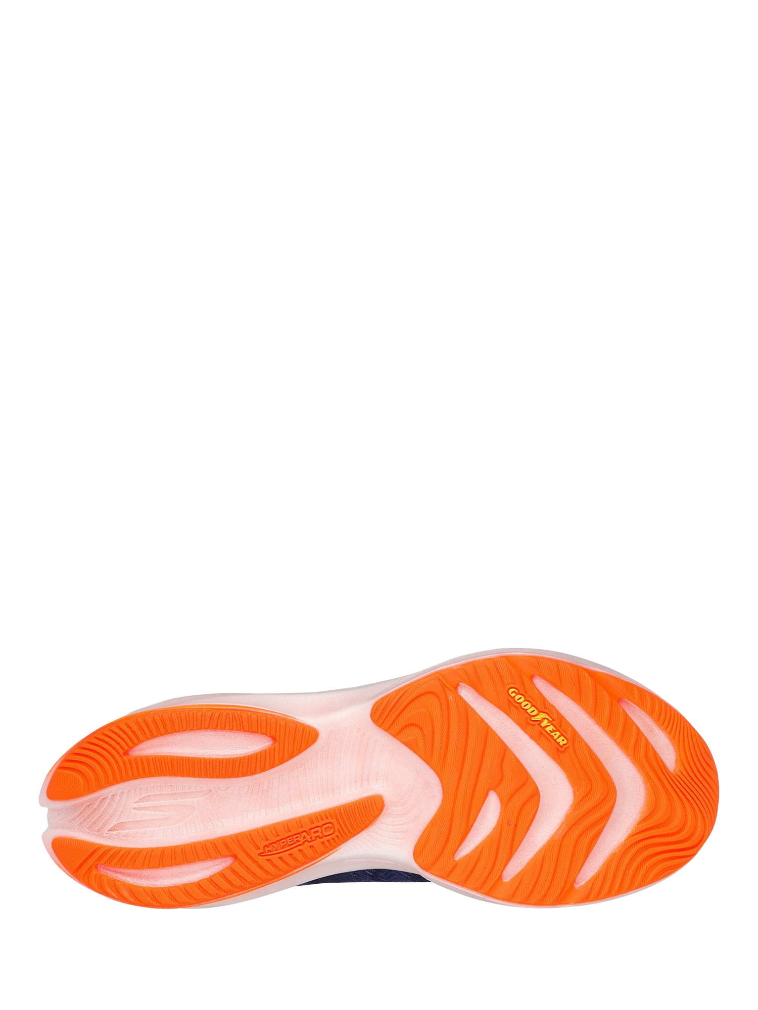 Product image 3 of 4, which shows Skechers GO RUN Ride 12 Lace Up Trainers, Navy/Orange, 6