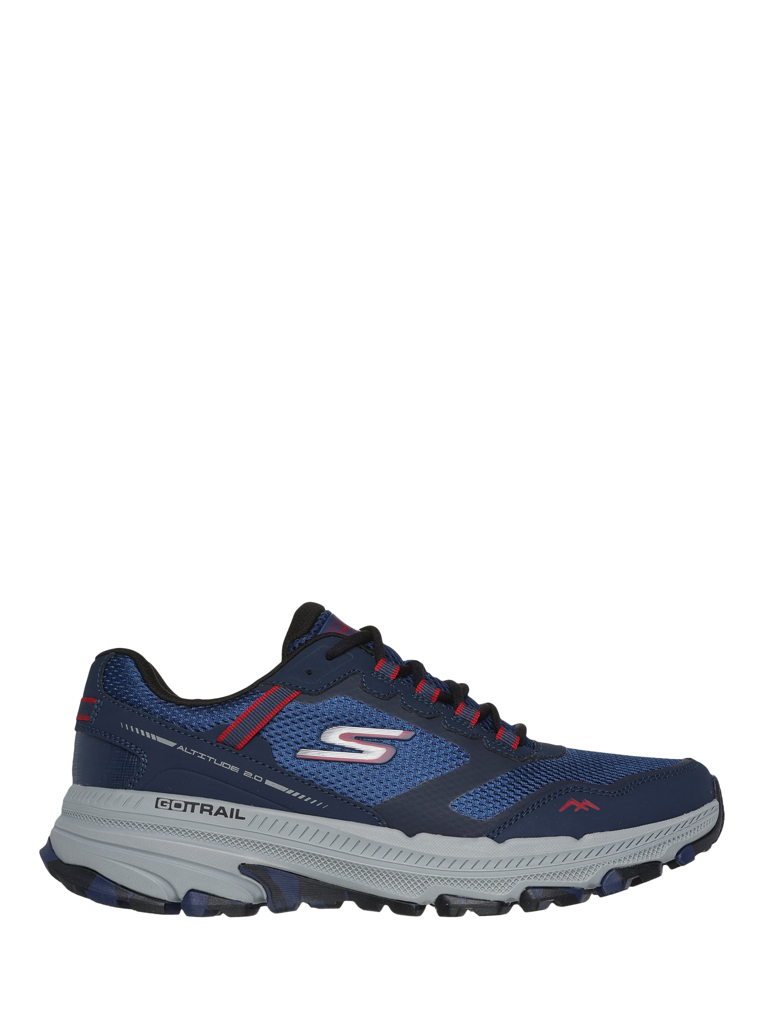 Product image 1 of 4, which shows Skechers GO RUN Trail Altitude 2.0 Marble Rock 3.0 Trainers, Navy, 6