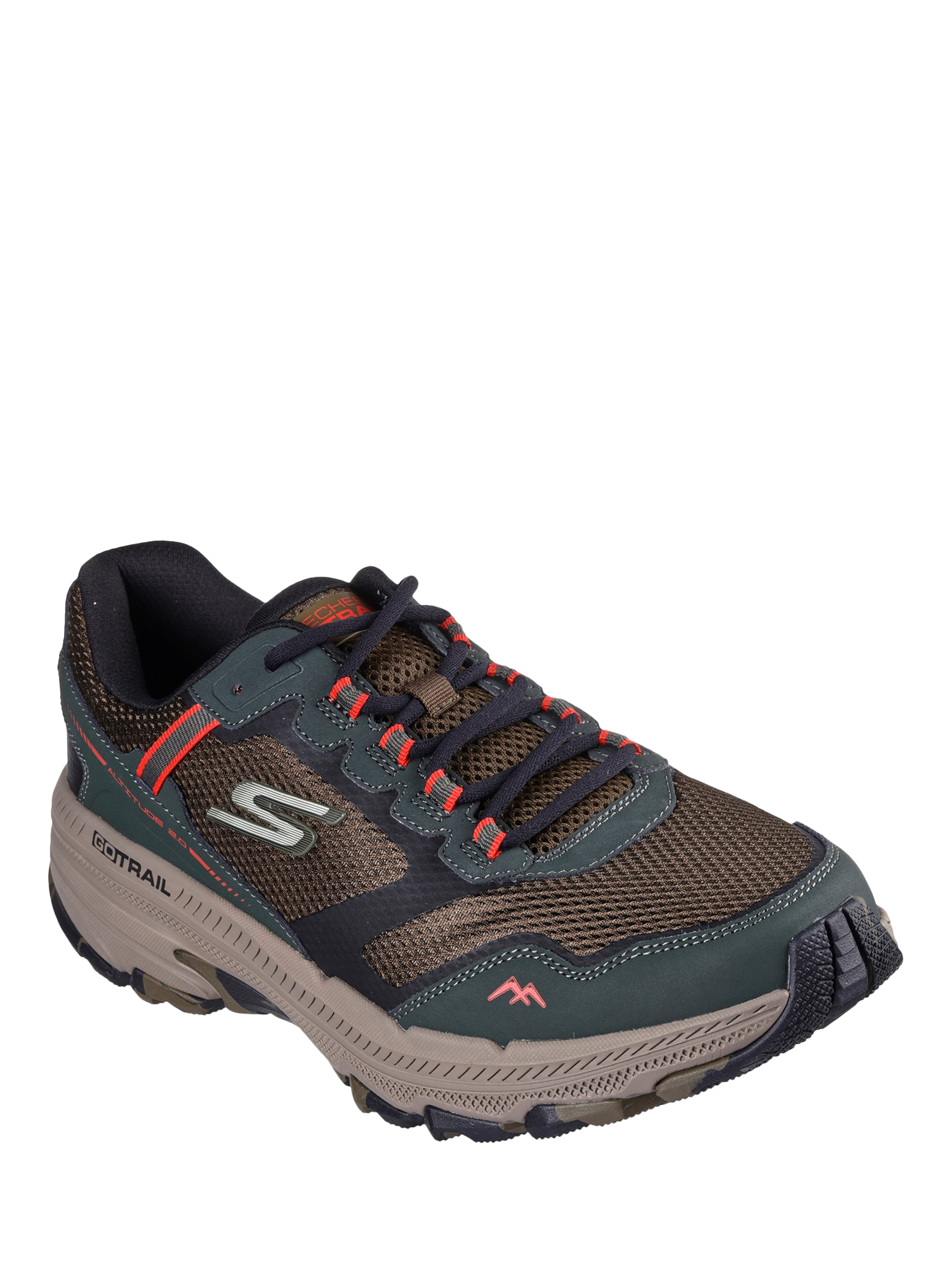 Product image 2 of 4, which shows Skechers GO RUN Trail Altitude 2.0 Marble Rock 3.0 Trainers, Olive, 6