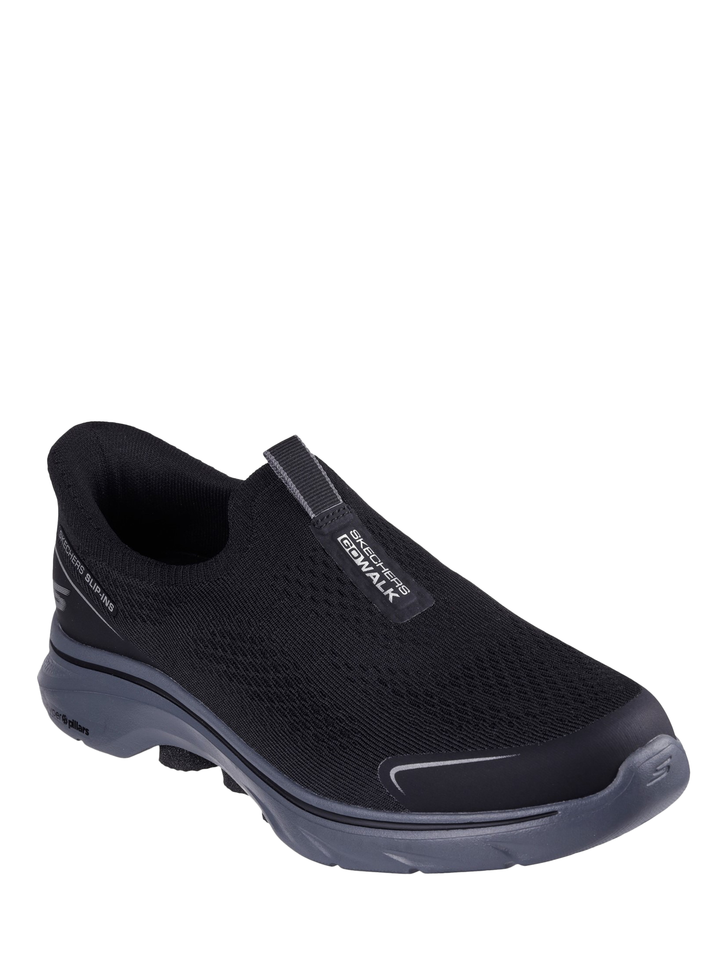 Product image 2 of 4, which shows Skechers Hands Free Slip-Ins GO WALK 7 Easy On Evolution Trainers, Black, 6