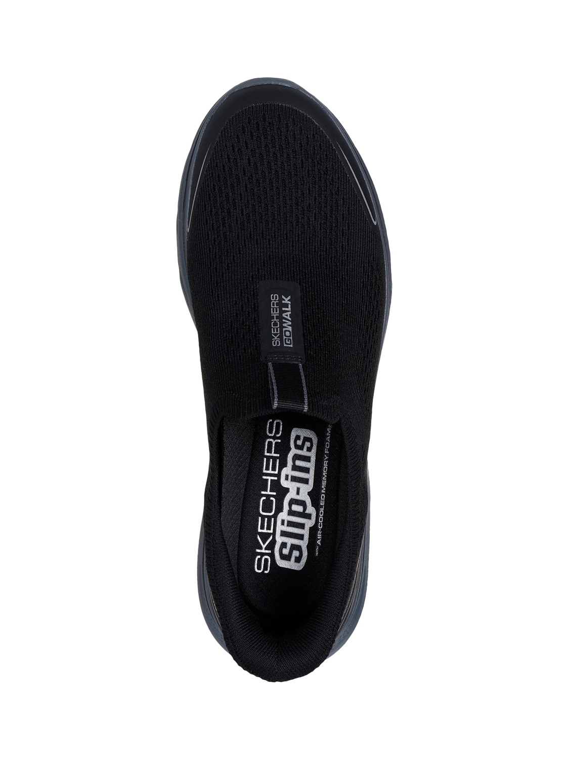 Product image 4 of 4, which shows Skechers Hands Free Slip-Ins GO WALK 7 Easy On Evolution Trainers, Black, 6
