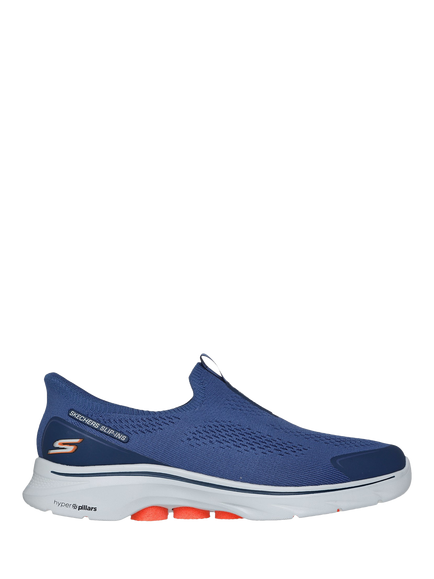 Skechers Hands Free Slip-Ins GO WALK 7 Easy On Evolution Trainers, Navy