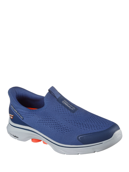 Skechers Hands Free Slip-Ins GO WALK 7 Easy On Evolution Trainers - view 2, Navy
