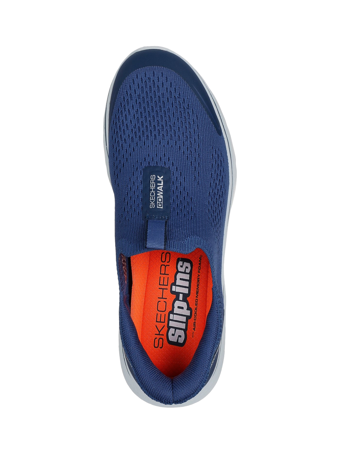 Product image 4 of 4, which shows Skechers Hands Free Slip-Ins GO WALK 7 Easy On Evolution Trainers, Navy, 6