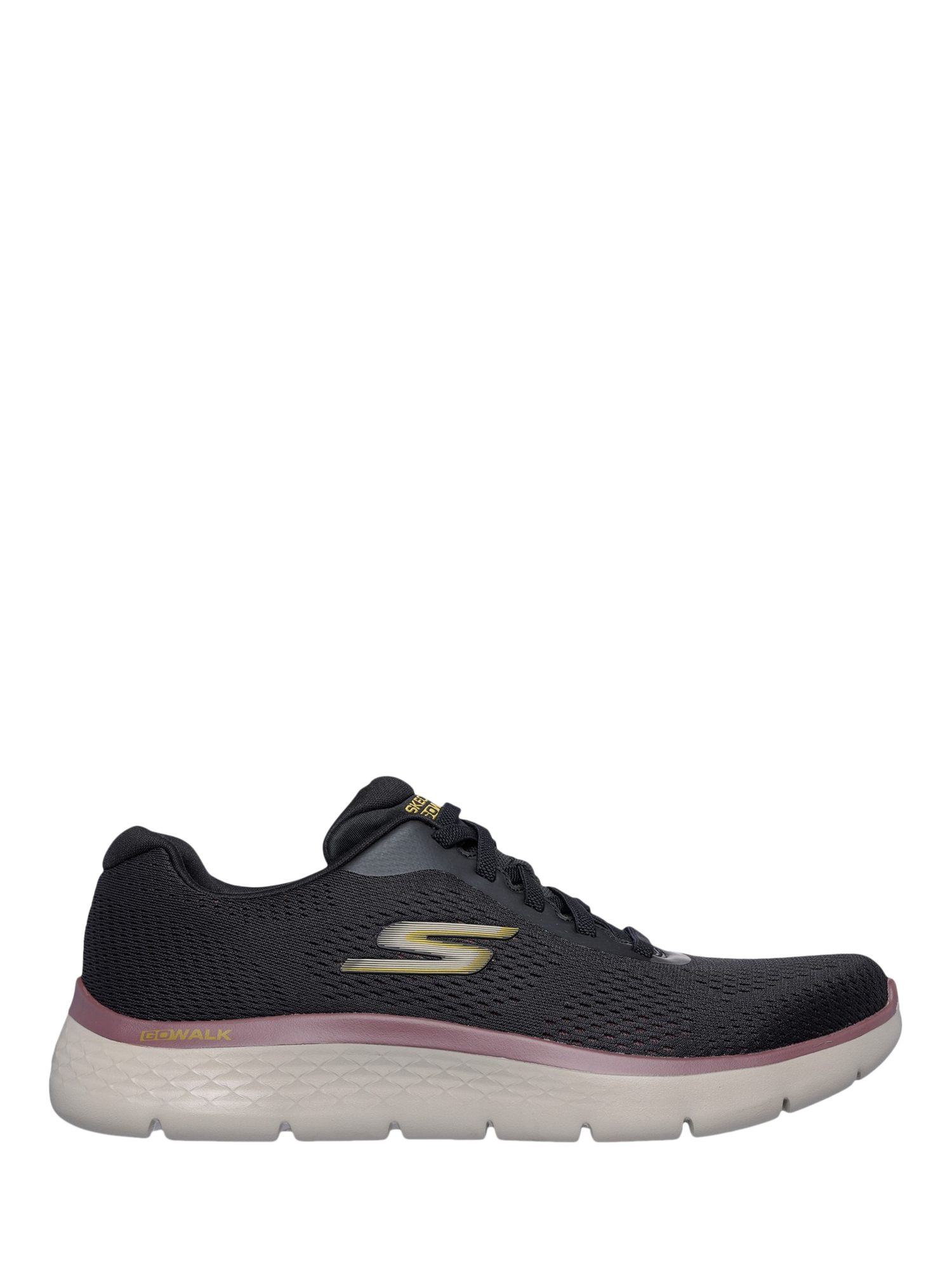 Product image 1 of 2, which shows Skechers GO WALK Flex Trainers, Black, 7
