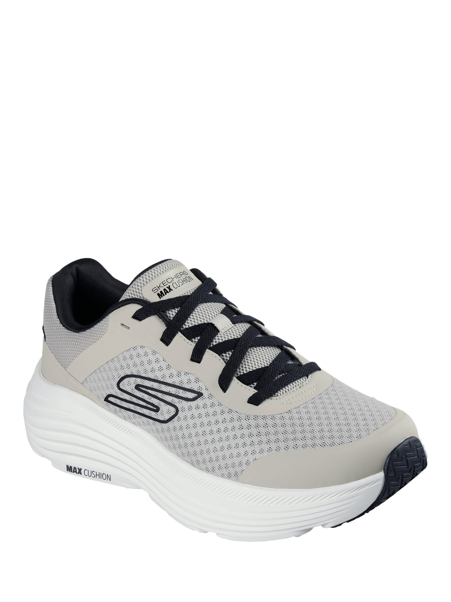 Product image 2 of 4, which shows Skechers Max Cushioning Endeavour Lace Up Trainers, Taupe, 6