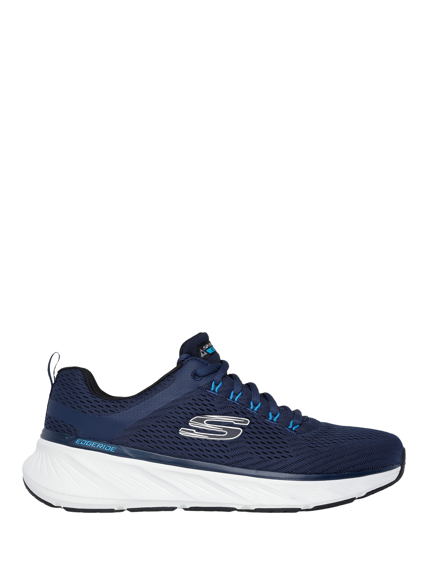 Product image 1 of 4, which shows Skechers Relaxed Fit Edgeride Contention Lace Up Trainers, Navy, 6