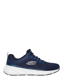 Skechers Relaxed Fit Edgeride Contention Lace Up Trainers, Navy