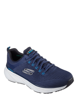 Skechers Relaxed Fit Edgeride Contention Lace Up Trainers - view 2, Navy