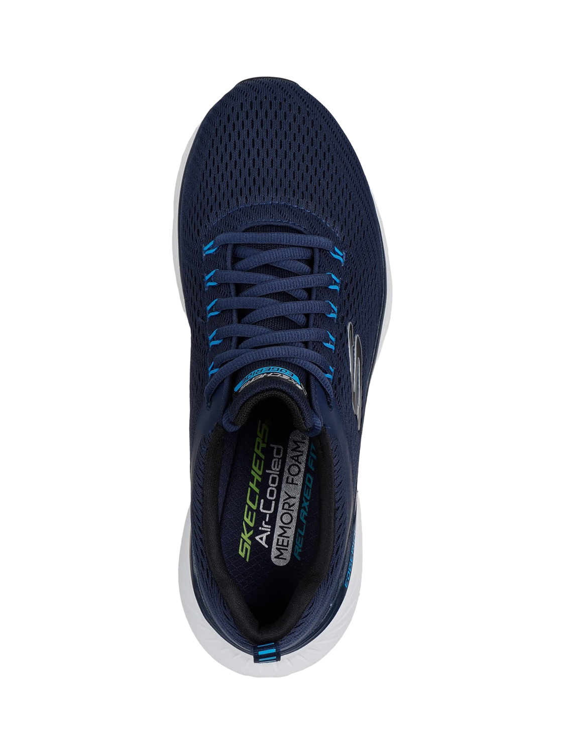 Product image 4 of 4, which shows Skechers Relaxed Fit Edgeride Contention Lace Up Trainers, Navy, 6