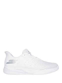 Skechers Hands Free Slip-Ins Relaxed Fit Viper Court Reload Trainers, White