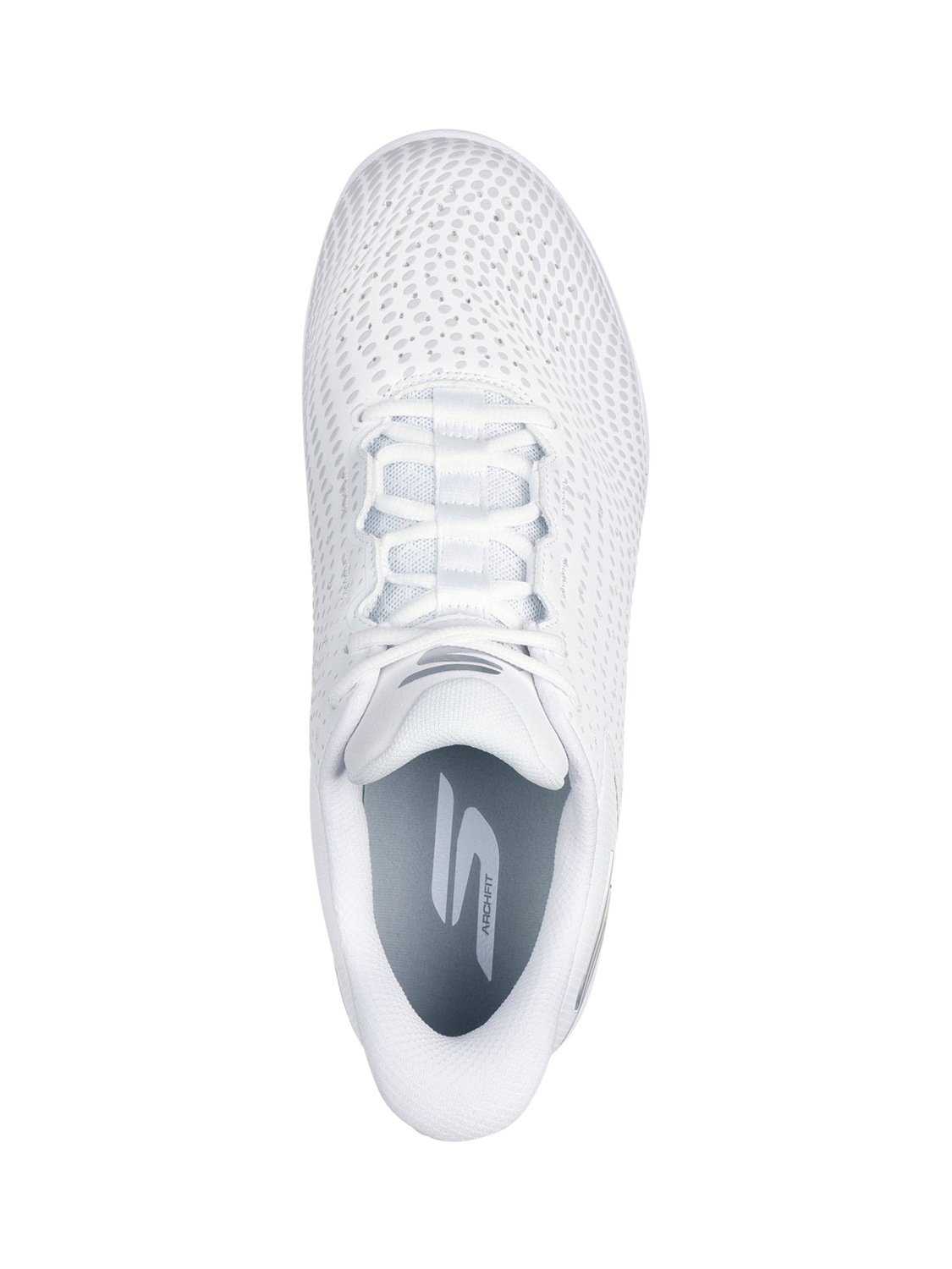 Product image 4 of 4, which shows Skechers Hands Free Slip-Ins Relaxed Fit Viper Court Reload Trainers, White, 6
