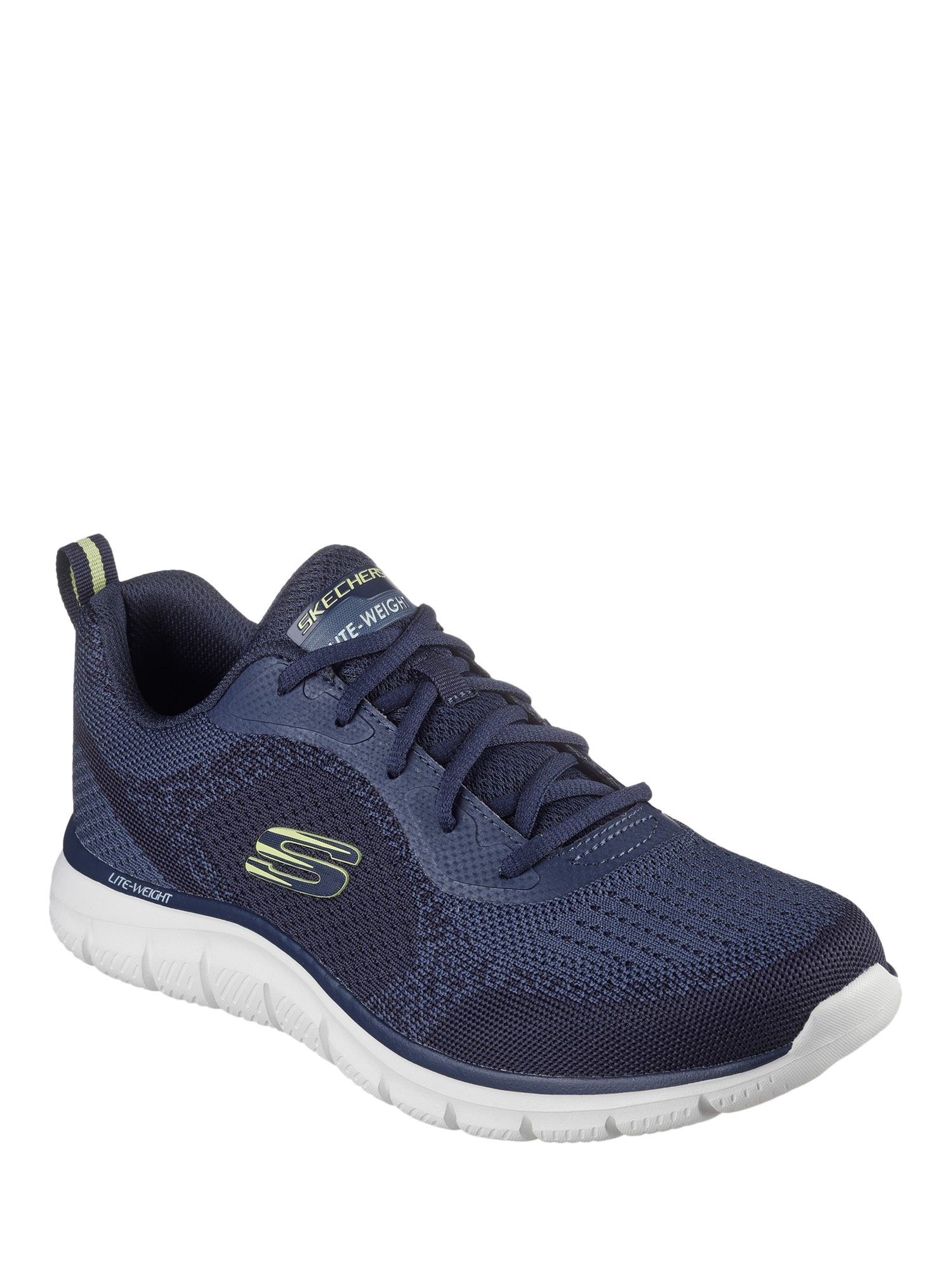 Product image 2 of 4, which shows Skechers Track Glendor Trainers, Navy, 6