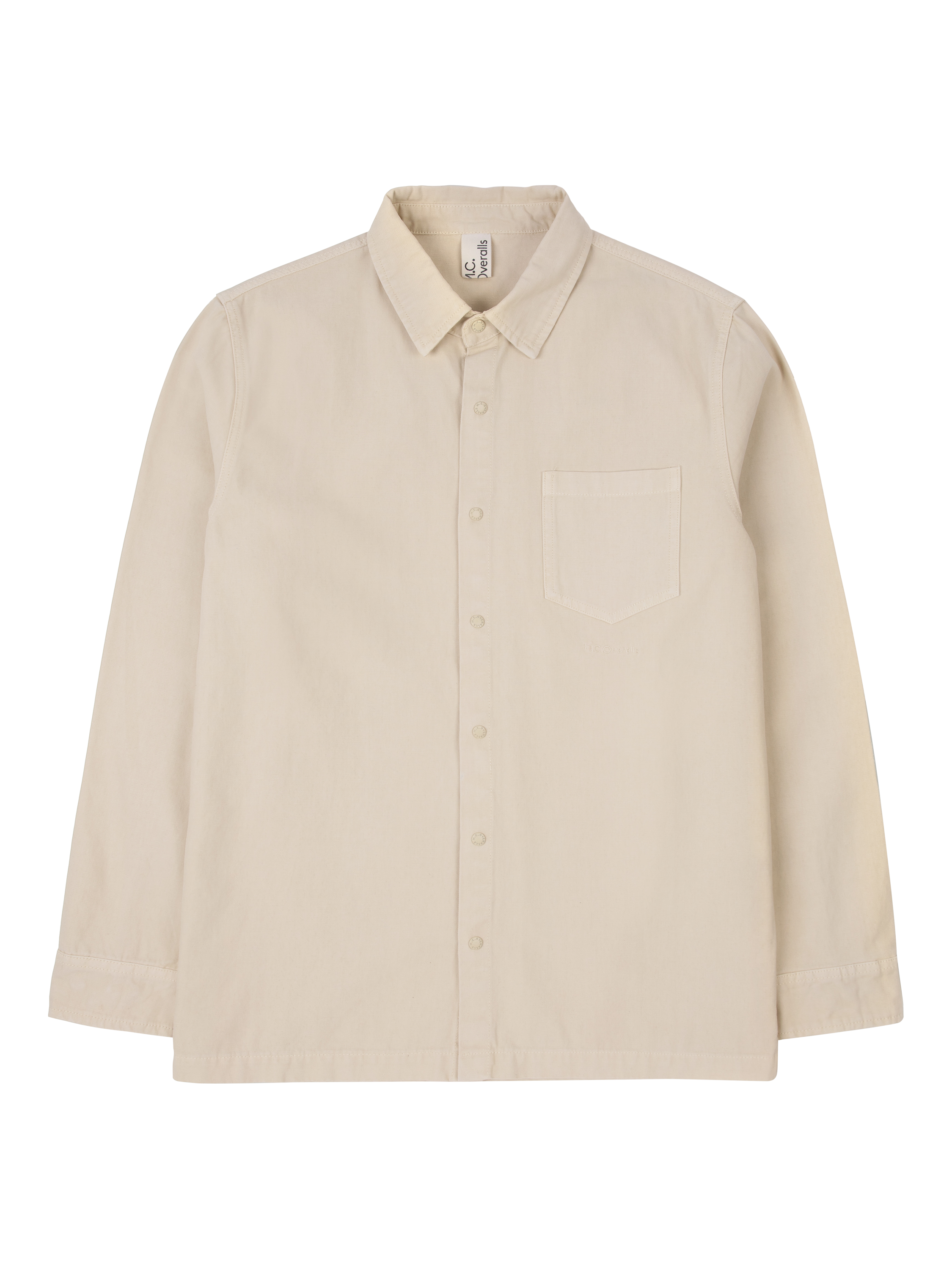 Product image 4 of 6, which shows M.C.Overalls Cotton Canvas Shirt, Palo Santo, XS
