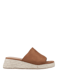 ONLY Minerva-3 Wedge Heel Mule Sandals, Brown