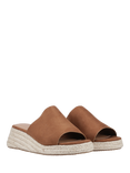 ONLY Minerva-3 Wedge Heel Mule Sandals, Brown