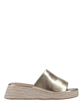 ONLY Minerva-3 Wedge Heel Mule Sandals, Gold