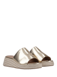 ONLY Minerva-3 Wedge Heel Mule Sandals, Gold
