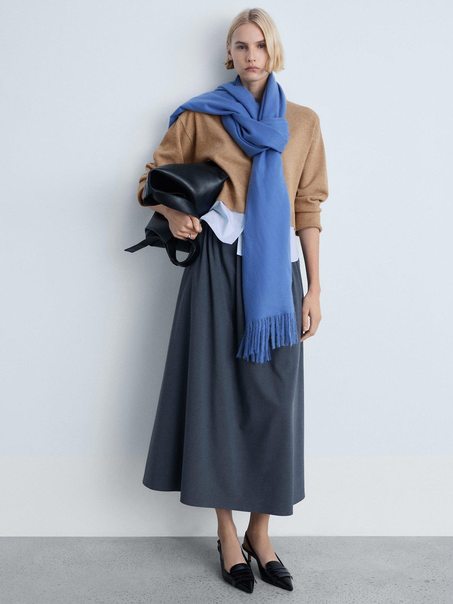 Product image 2 of 7, which shows Mango Garance Knit Jumper, Medium Brown, L