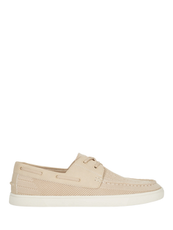 Dune London Blaizerss Knit Boat Shoes - view 2, Cream