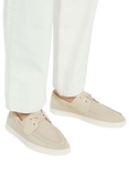 Dune London Blaizerss Knit Boat Shoes, Cream