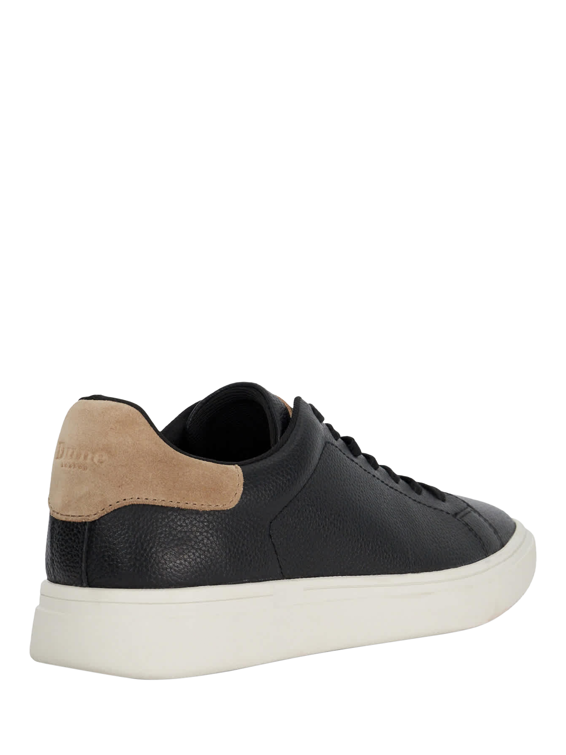 Product image 4 of 6, which shows Dune London Toyon Leather Trainers, Black, 6