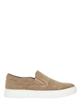 Dune London Tillos Suede Slip-On Shoes, Taupe