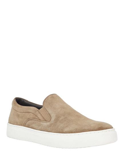 Dune London Tillos Suede Slip-On Shoes - view 2, Taupe