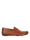 Dune Bradlay Woven Leather Loafers, Tan