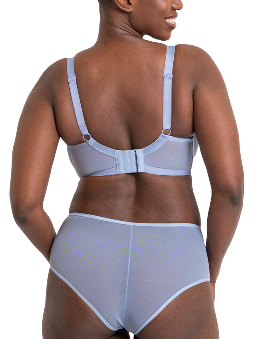 Product image 4 of 6, which shows Curvy Kate Victory Side Support Balcony Bra, Periwinkle Blue, 30D