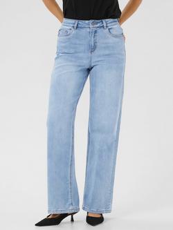 KAFFE Sinem High Waist Jeans, Light Blue Washed, Light Blue Washed
