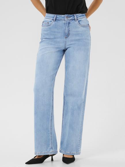 KAFFE Sinem High Waist Jeans, Light Blue Washed, Light Blue Washed
