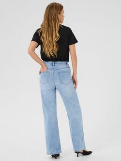 KAFFE Sinem High Waist Jeans, Light Blue Washed - view 2, Light Blue Washed