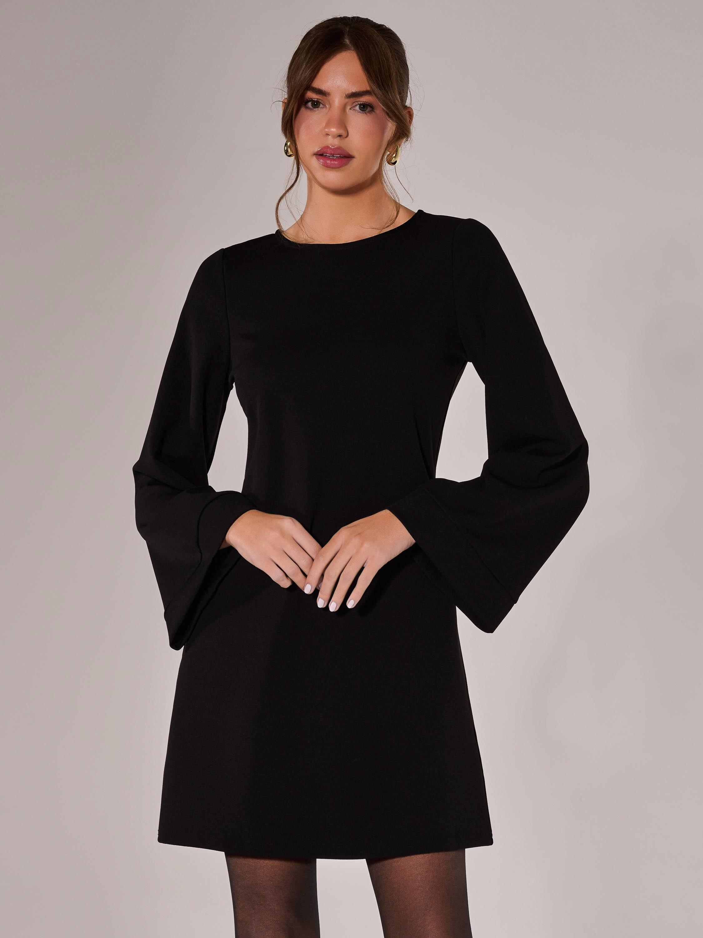 Product image 5 of 7, which shows Jolie Moi Tunic Mini Dress, Black, 8