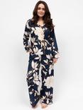Cyberjammies Auburn Floral Long Pyjama Set, Navy