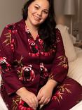 Cyberjammies Red Panda Long Pyjama Set, Ox Blood