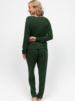 Cyberjammies Slouch Long Pyjama Set, Olive - view 2, Olive