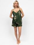 Cyberjammies Leopards Cami Shorty Pyjama Set, Olive