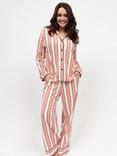 Cyberjammies Stripe Long Pyjama Set, Pink