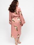Cyberjammies Bonnie Crane Print Dressing Gown, Pink