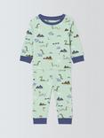 John Lewis Baby Loch Ness Pyjamas, Green
