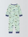 John Lewis Baby Loch Ness Pyjamas, Green