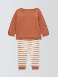 John Lewis Baby Novelty Cow Pyjamas, Natural